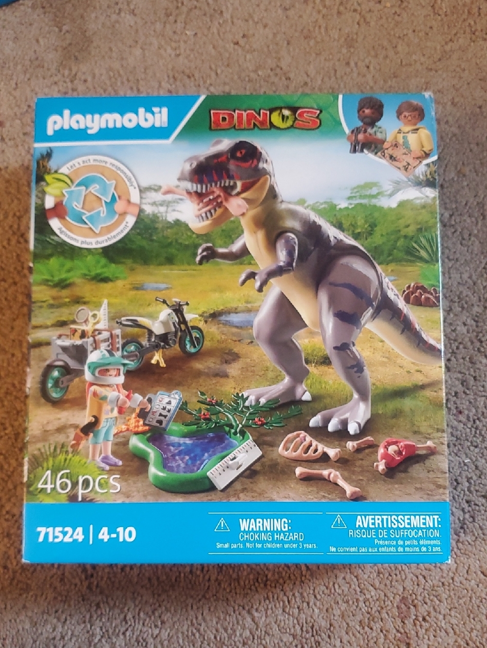 Playmobil DINOS T-Rex Playset - Green & Gray